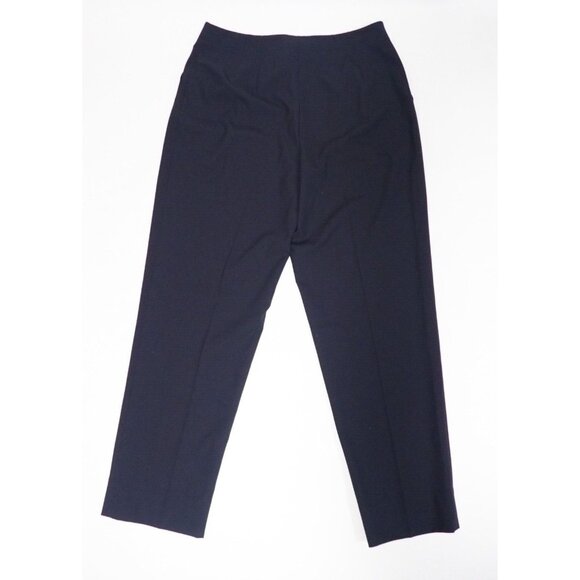 Lafayette 148 Navy Blue Staight Leg Wool Dress Pants $698, Size 12 (US) - Picture 4 of 12